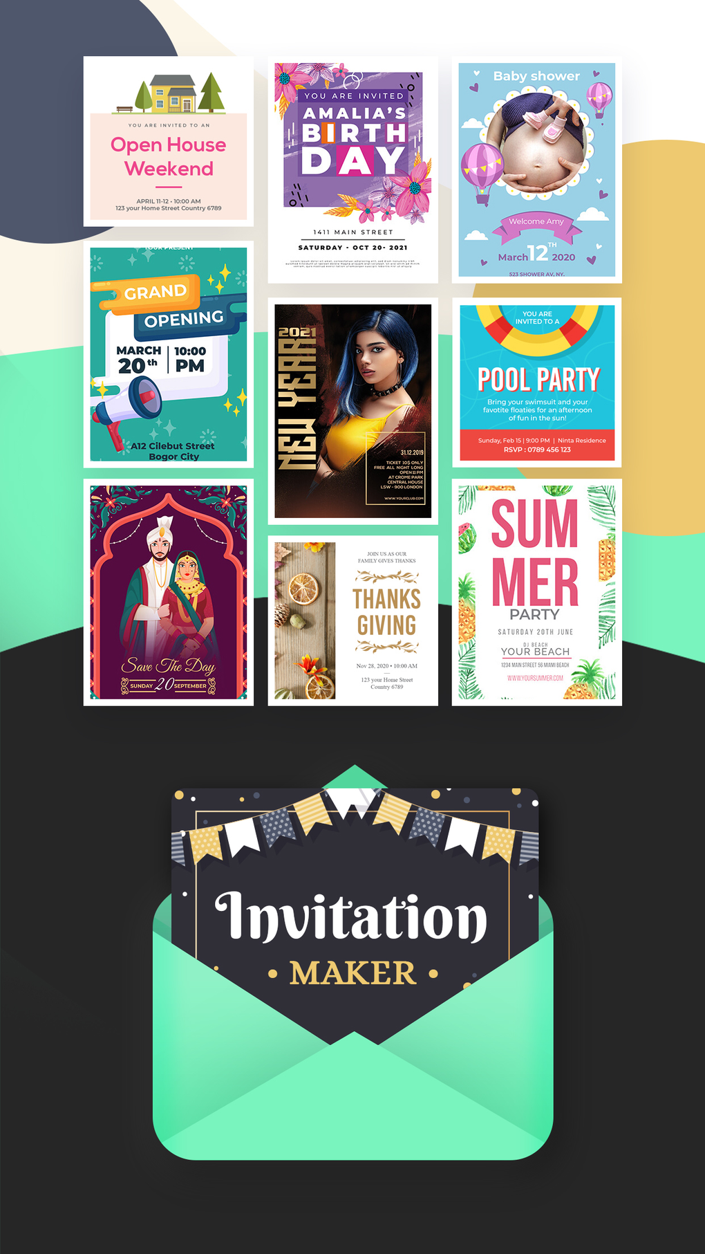 Invitation Maker : Card Maker for iPhone - Download