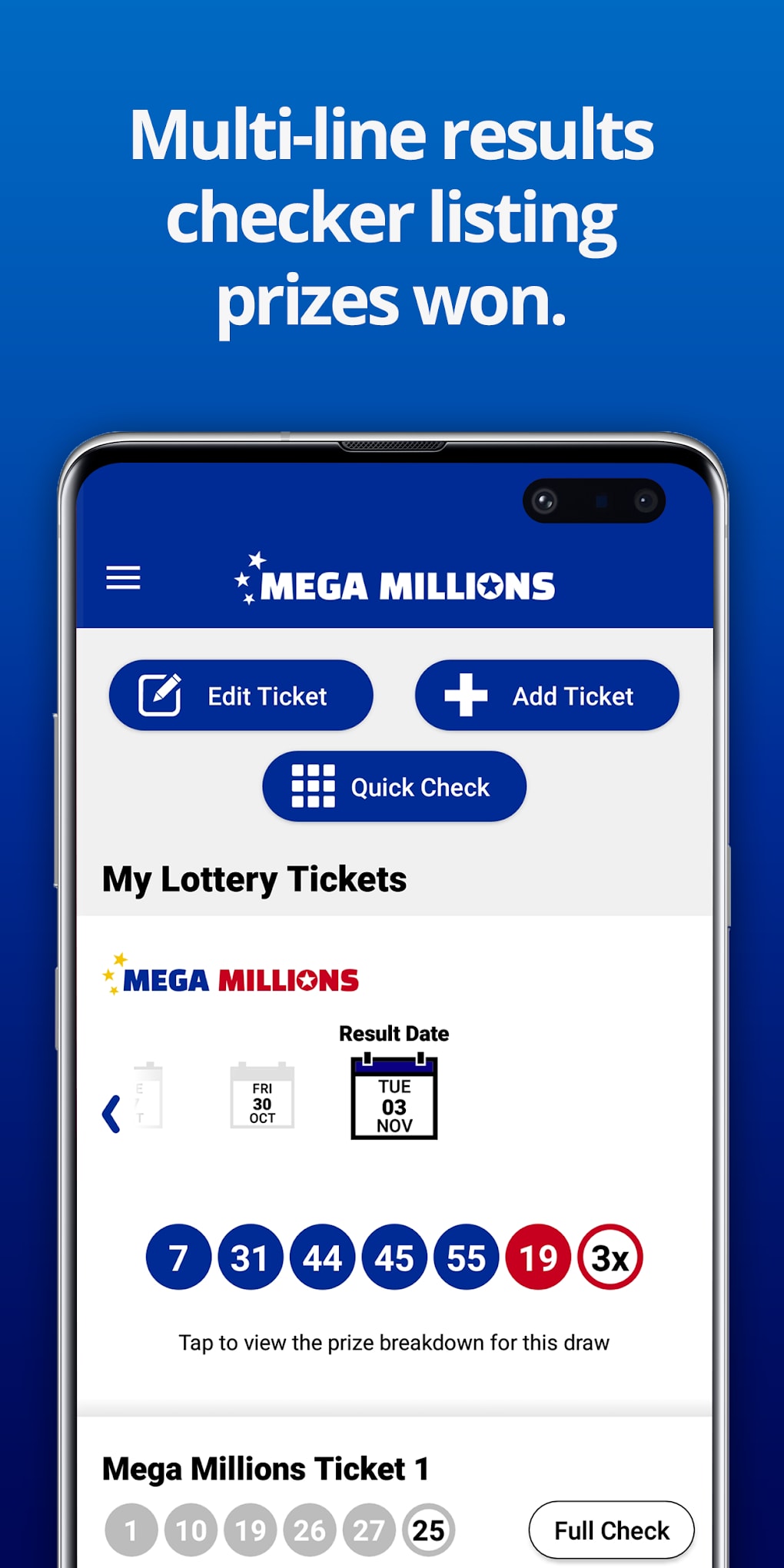 Mega Millions Numbers for Android Download