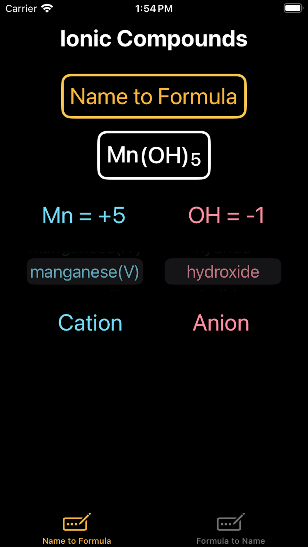 Drphos ionic compounds para iphone descargar