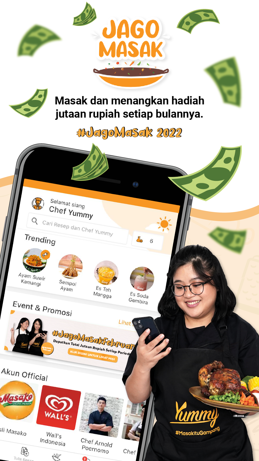 Yummy - Aplikasi Resep Masakan APK For Android - Download