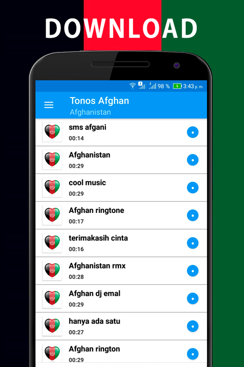 afghanistan ringtones для Android — Скачать