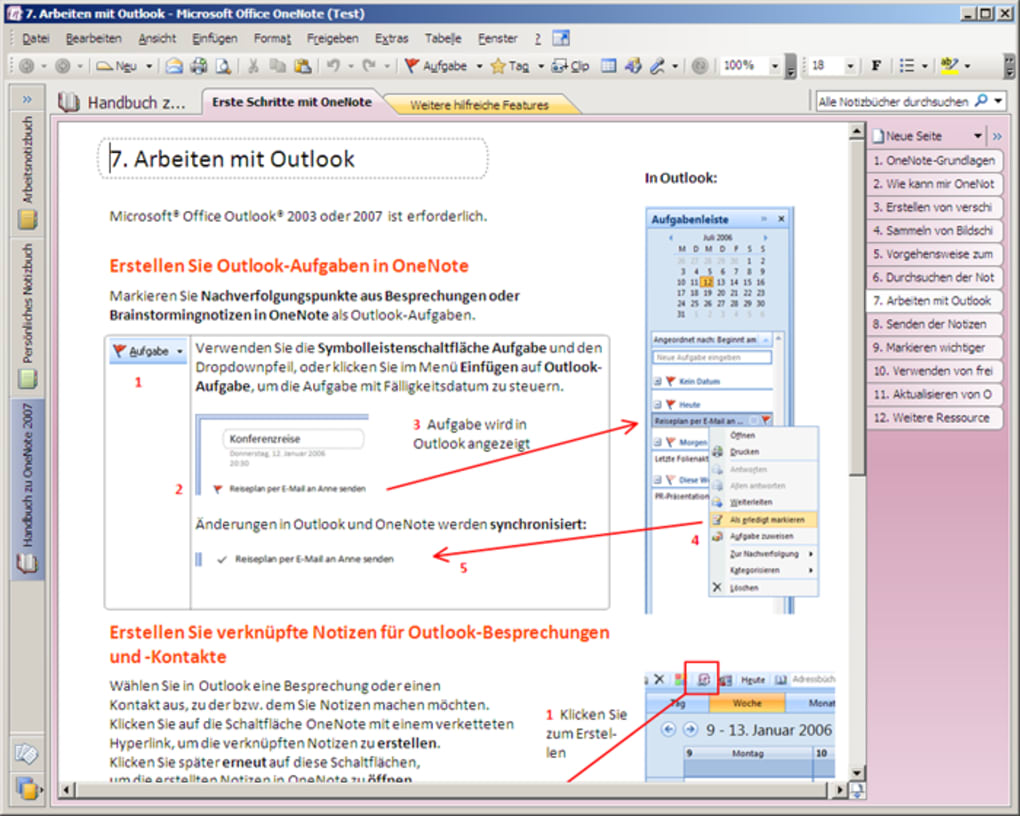 ms office one note 2007