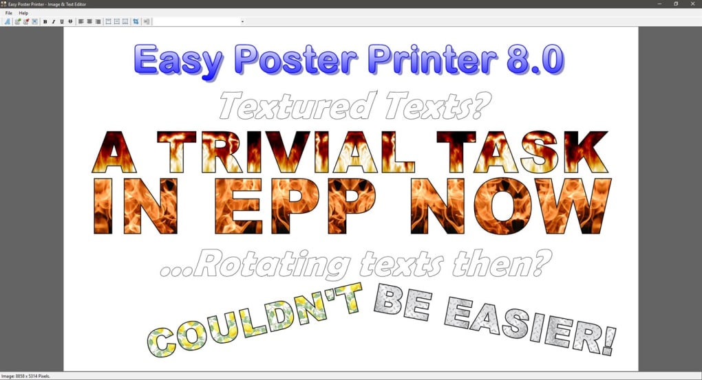 easy poster printer download free