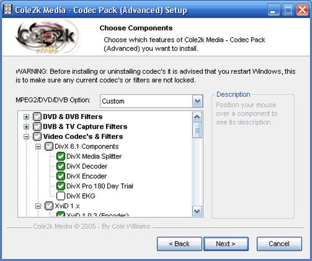 advanced codec 5.2.4