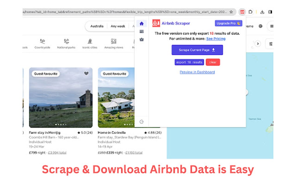 Airbnb Scraper para Google Chrome - Extensión Descargar