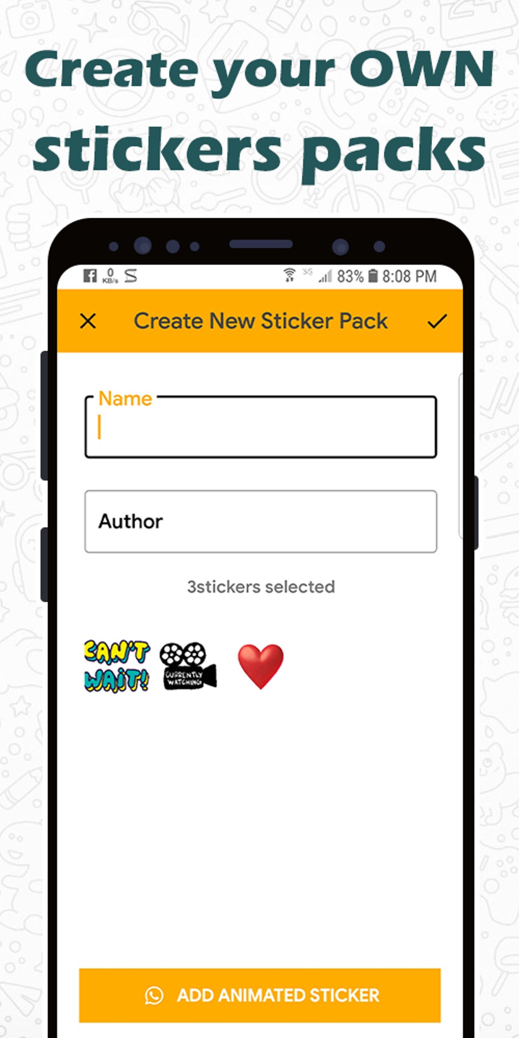 Animated Sticker Maker for WhatsApp WAStickerApps para Android - Download