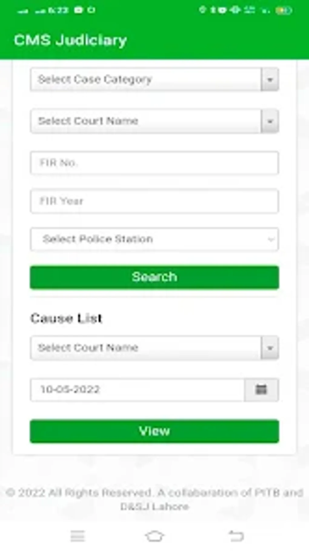 CMS Judiciary Android CMS Judiciary Android