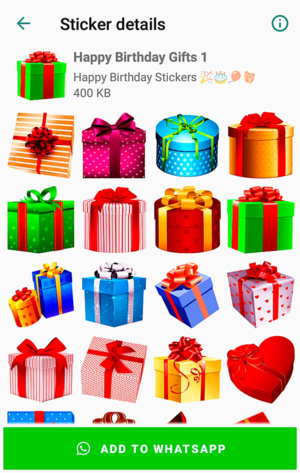 Happy Birthday Stickers for WhatsApp для Android — Скачать