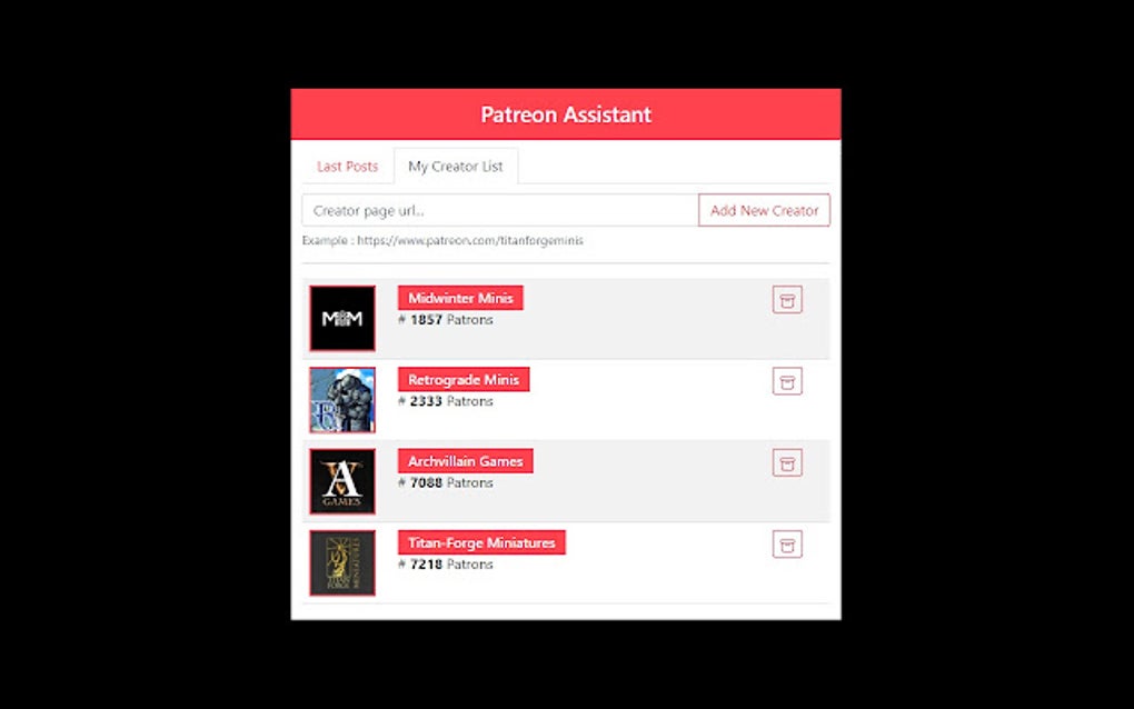Patreon Assistant for Google Chrome - Extension Download