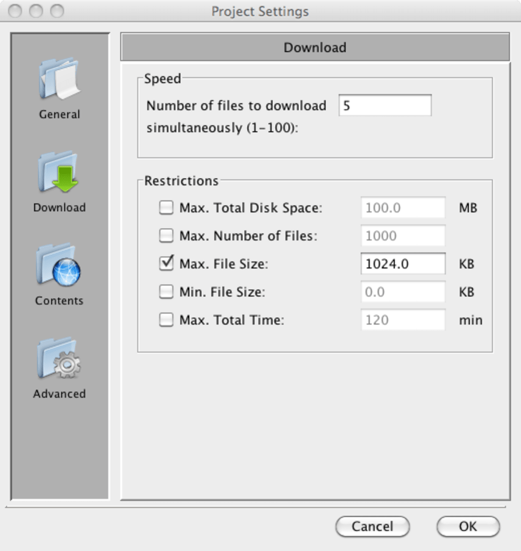 Download WebCopier for Mac 4.5.1 gratis
