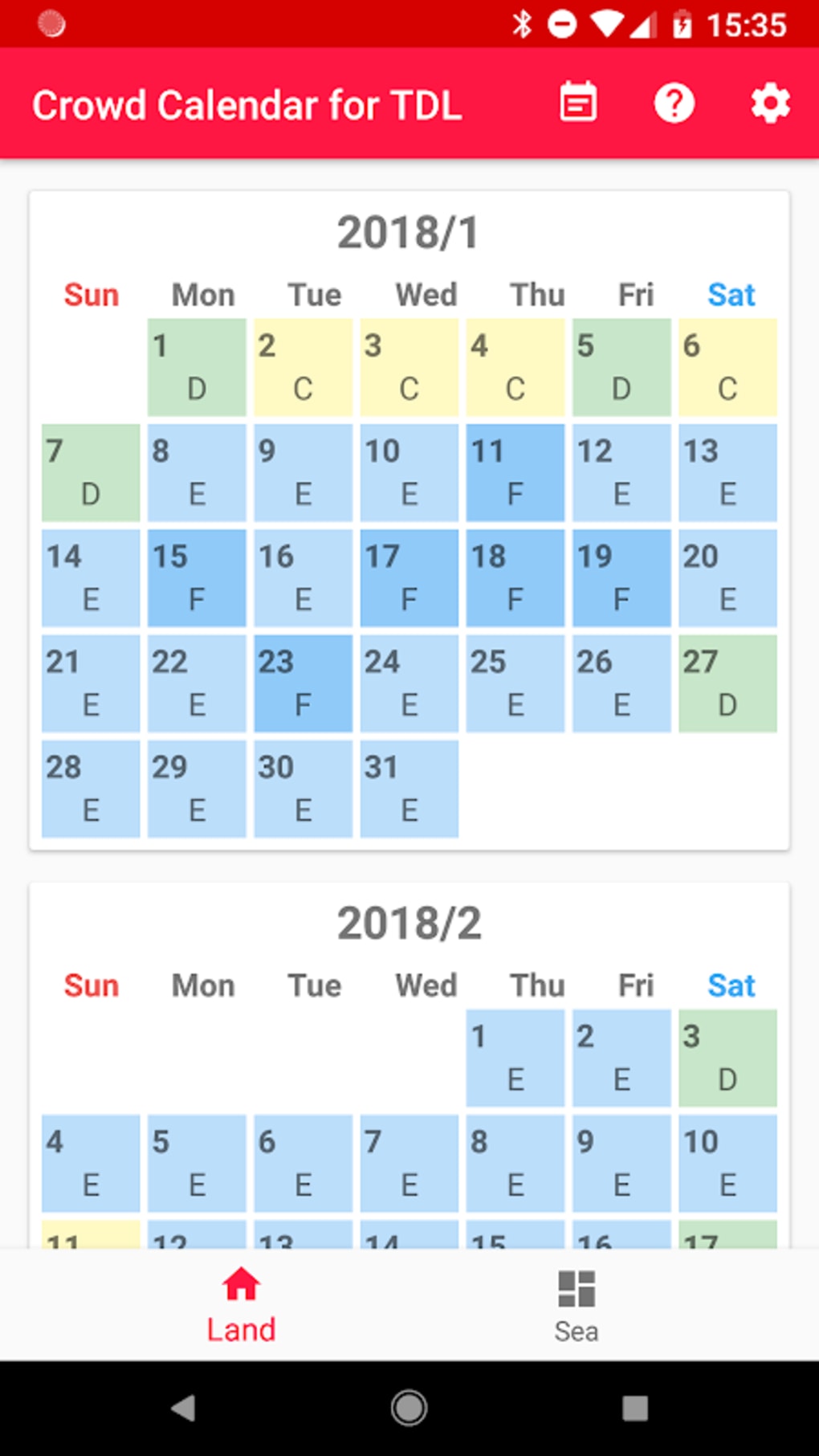 Crowd Calendar for TDR APK para Android Download