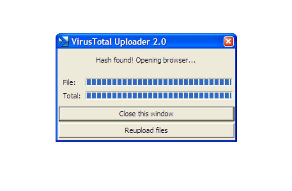 virustotal uploader app