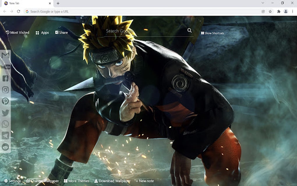 Naruto Wallpaper HD Custom New Tab