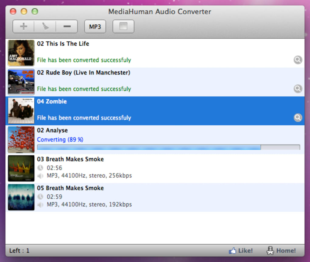 mediahuman audio converter batch