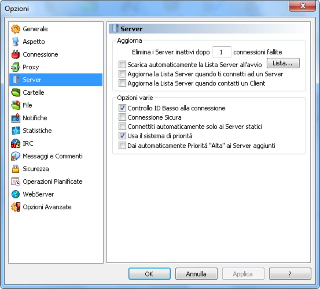 emule gratis italiano per windows 7 senza virus