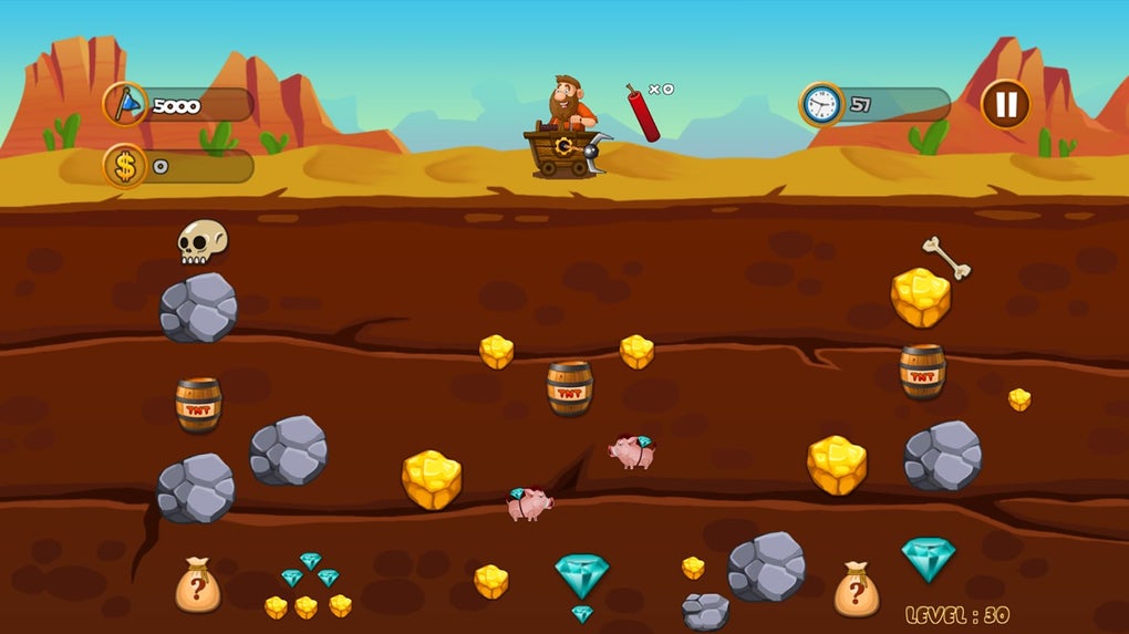 Pick The Gold PC Download - Arcade Gold Miner Game 