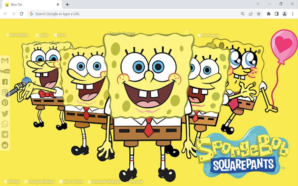 spongebob hd wallpaper for google chrome