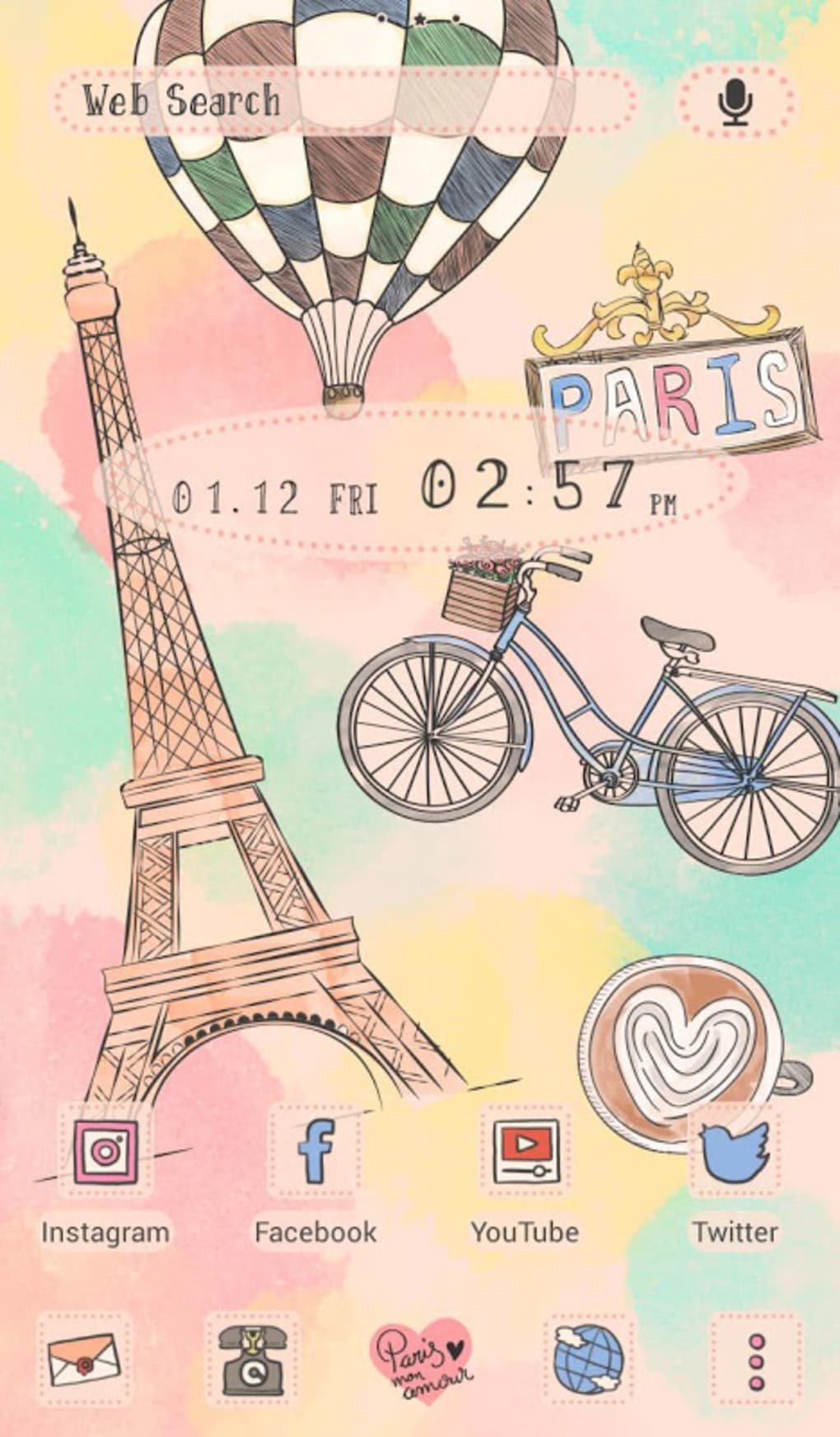 Paris Cute Cute Pink Paris HD phone wallpaper  Pxfuel