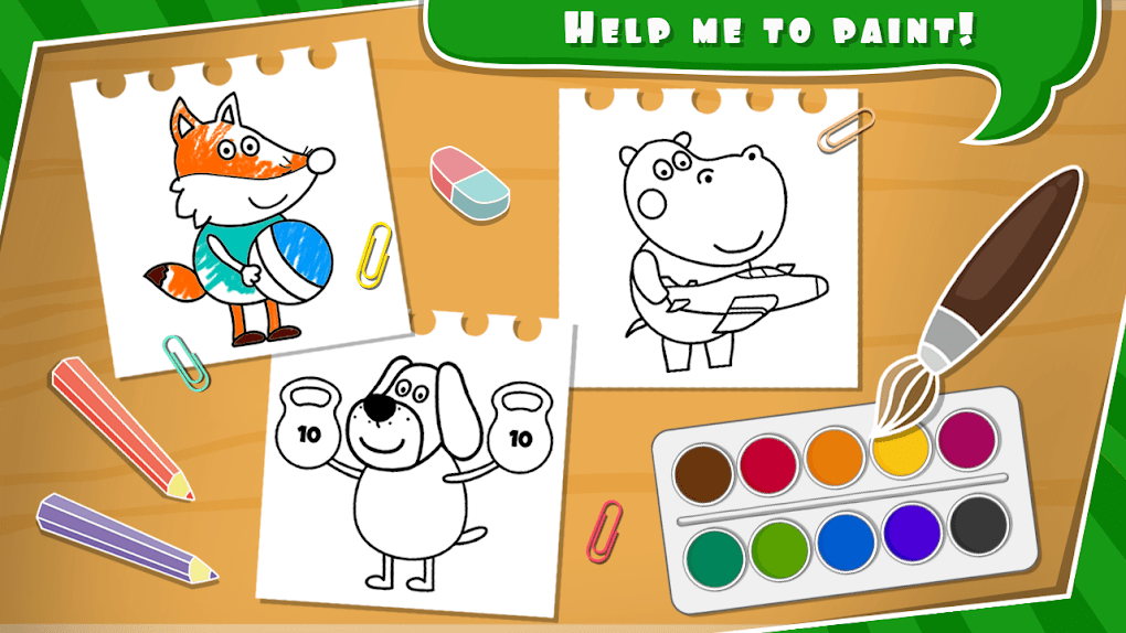 App for Kids игры для детей. Раскраски мини версия. Мини игры для малышей