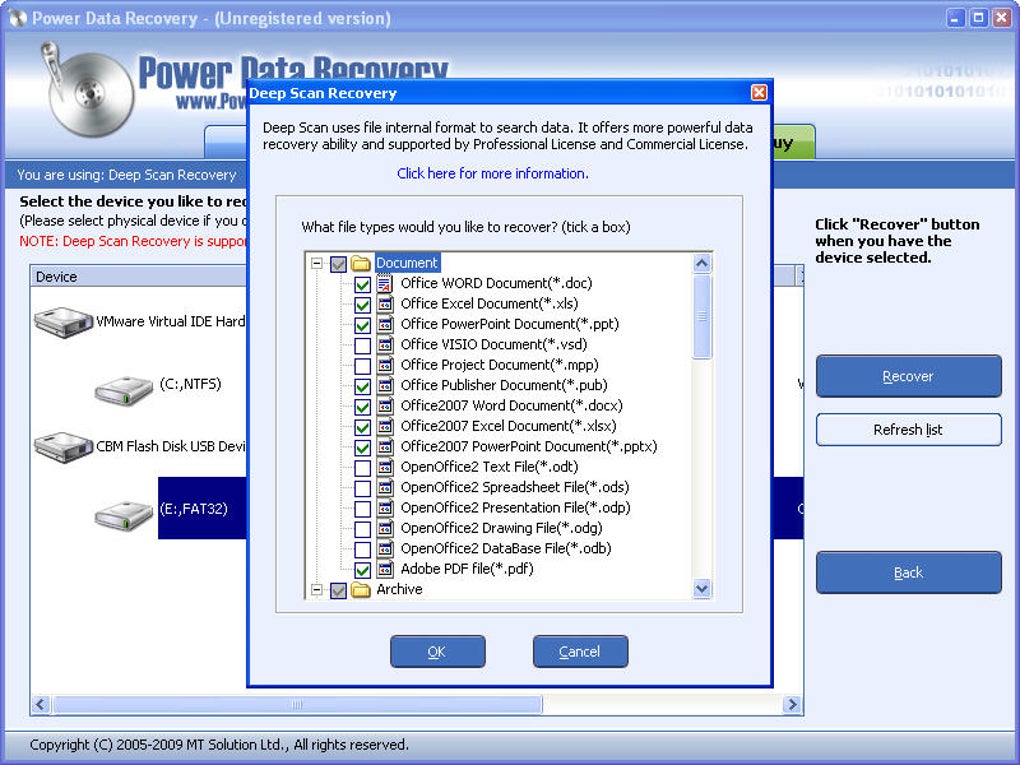 Power data recovery как восстановить файлы