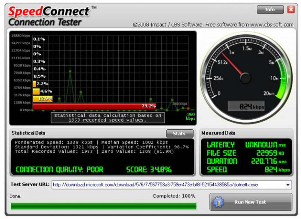 what is good connection speed download