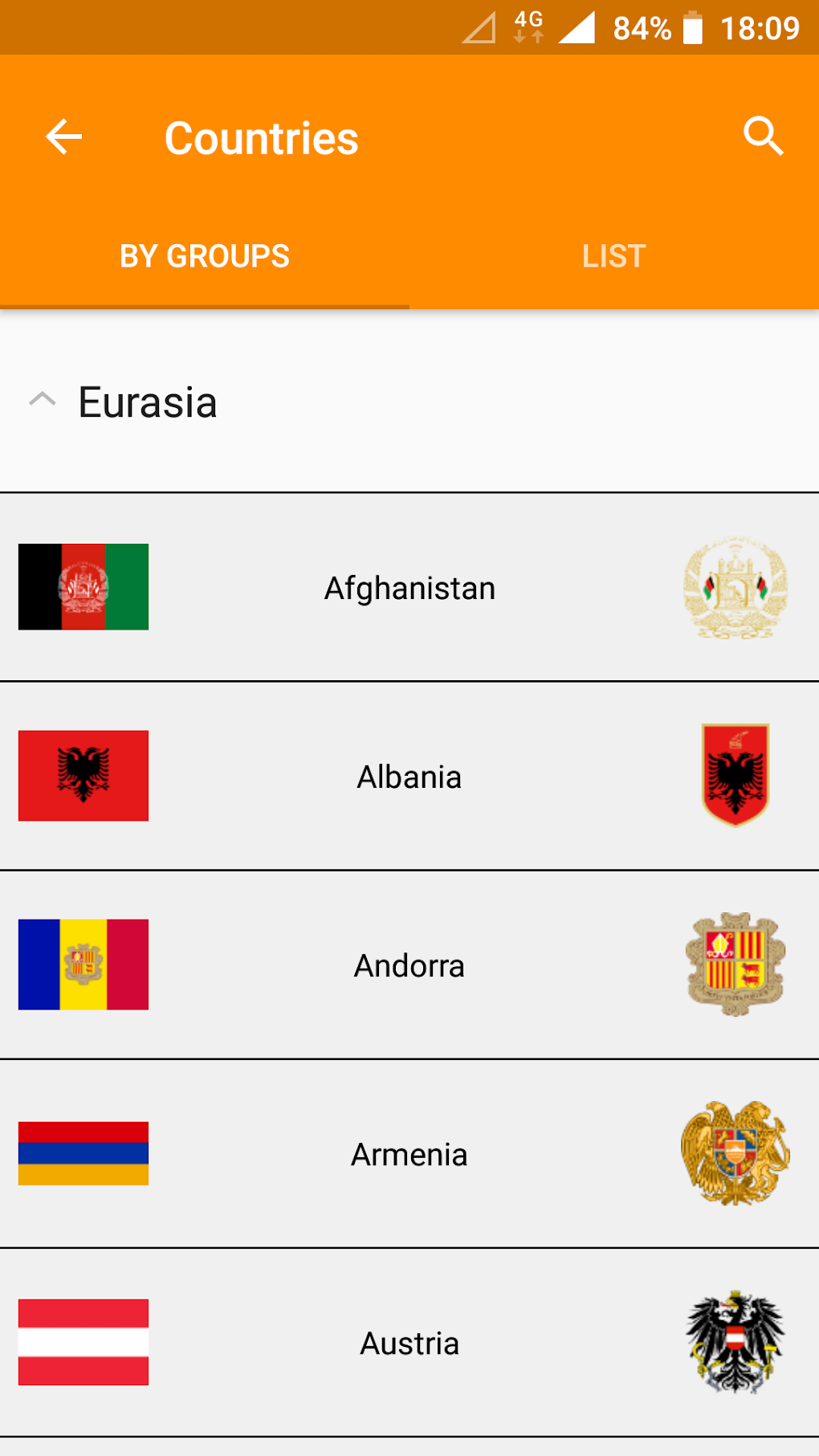 Flags of the World Emblems of Countries: Quiz для Android — Скачать