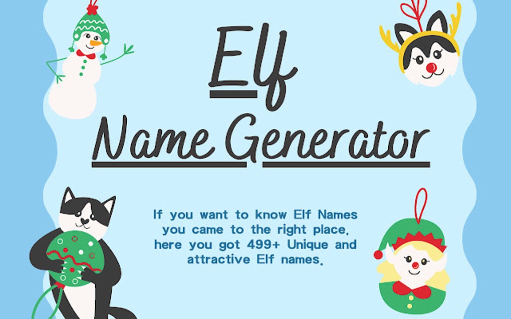 Elf Name Generator 