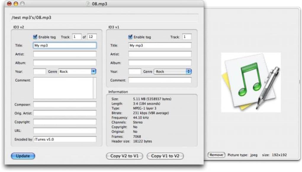 mp3 file tag editor mac