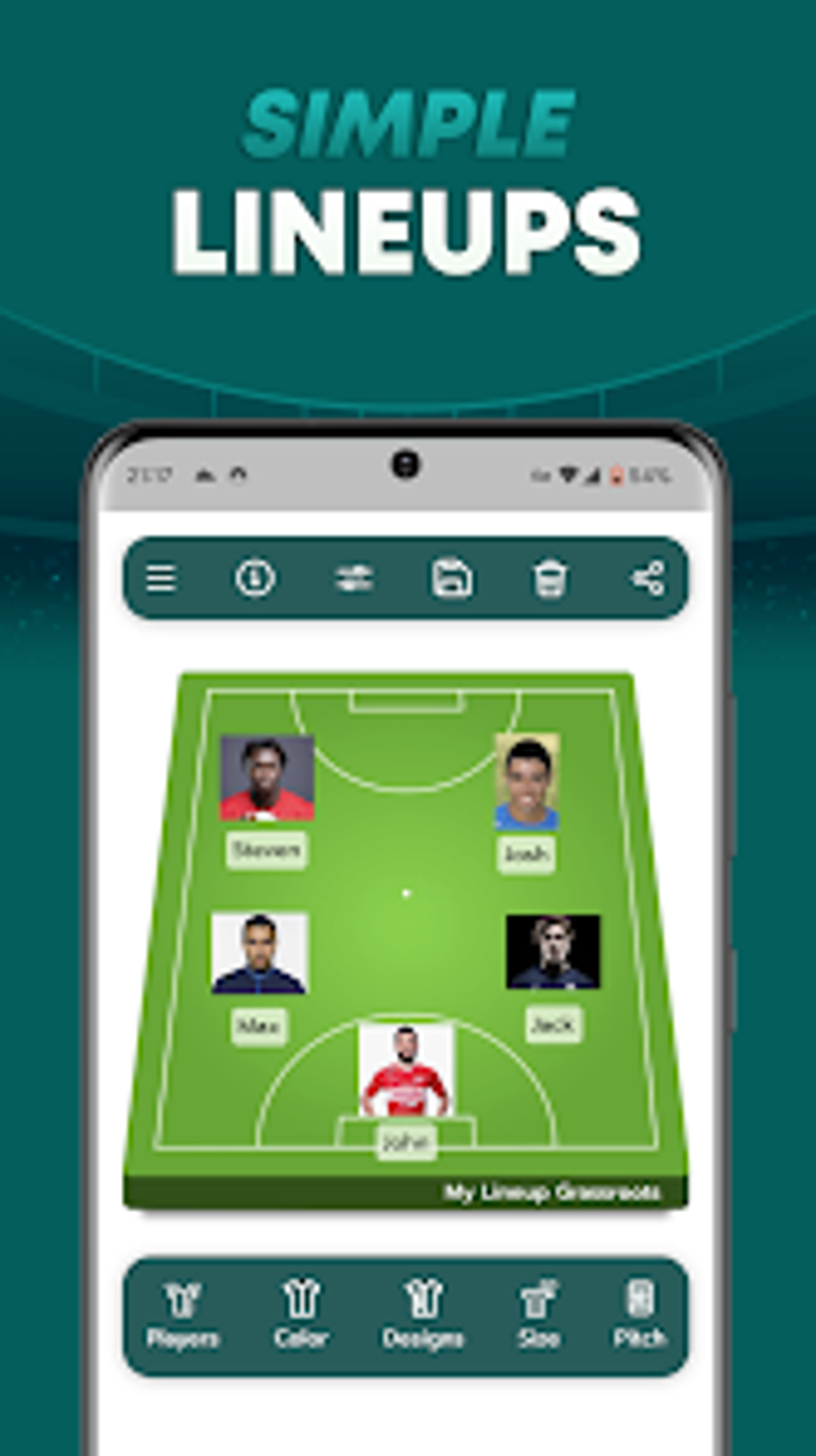 My Lineup Grassroots для Android — Скачать