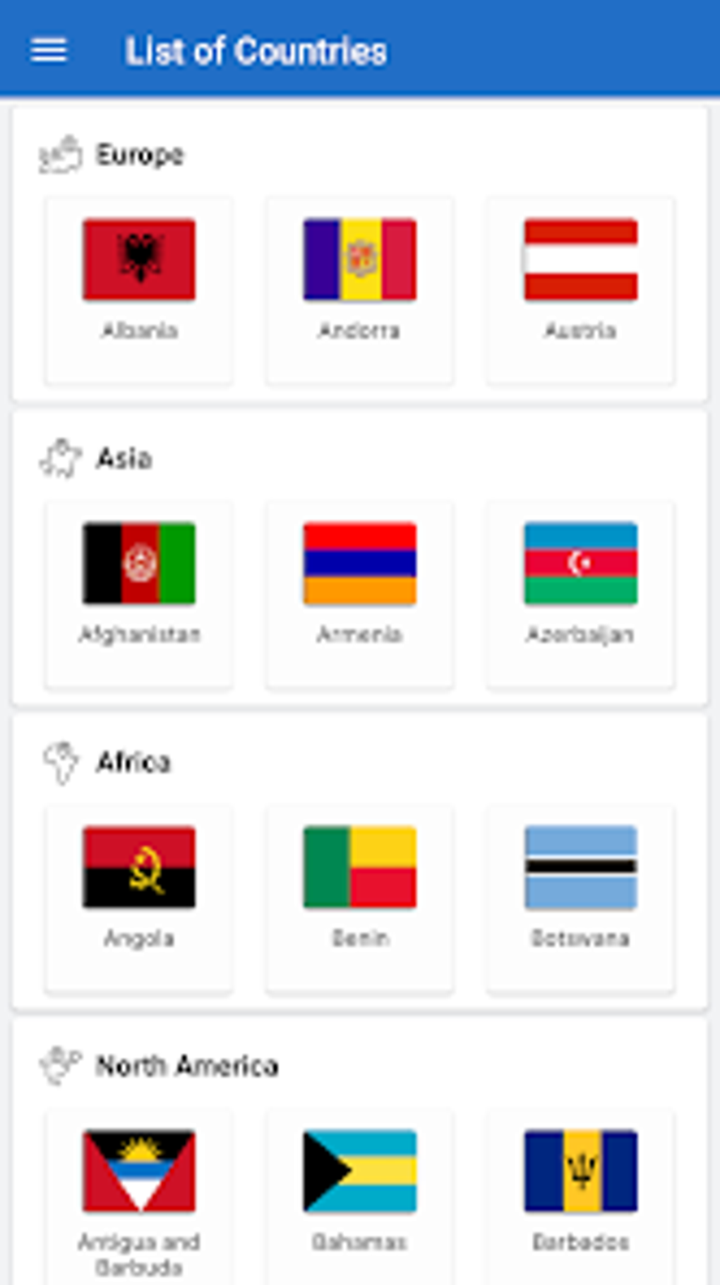 list-of-countries-maps-android