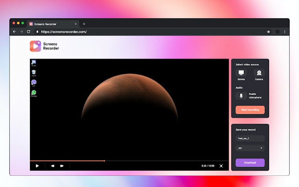 Screens recorder for google chrome extension download