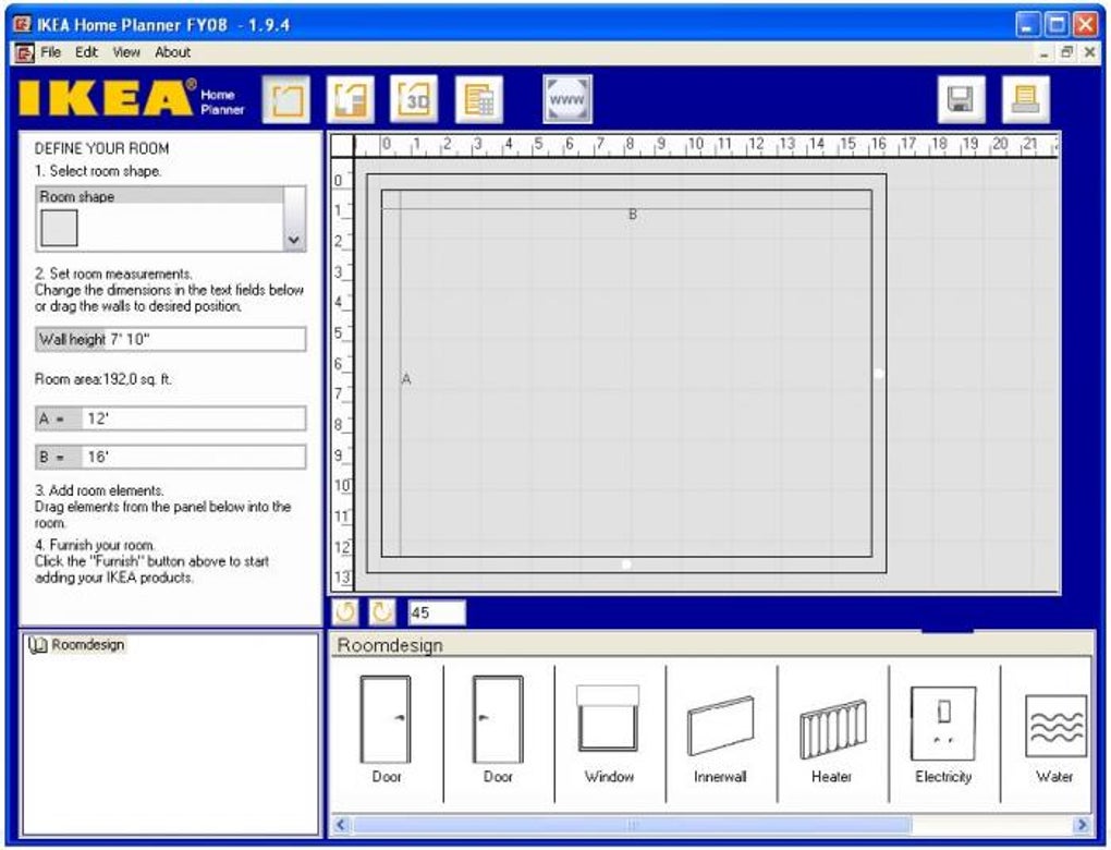 Ikea home planner bedroom download Planner camera da letto