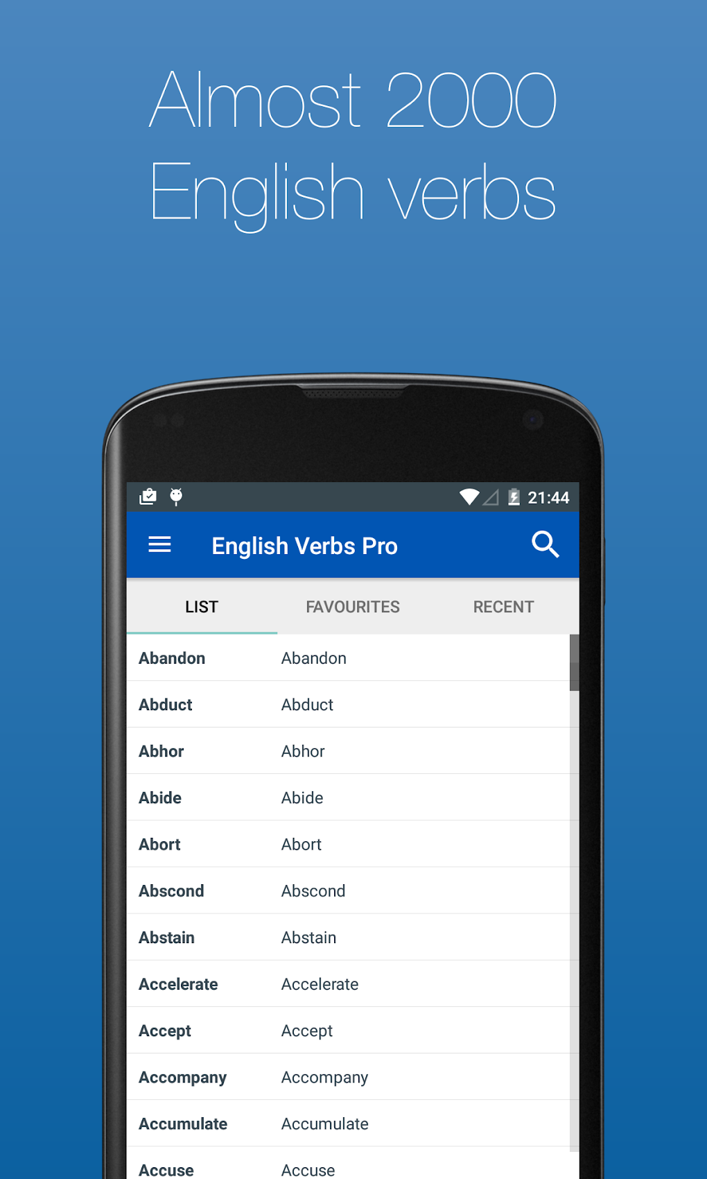 English Verb Conjugator для Android — Скачать