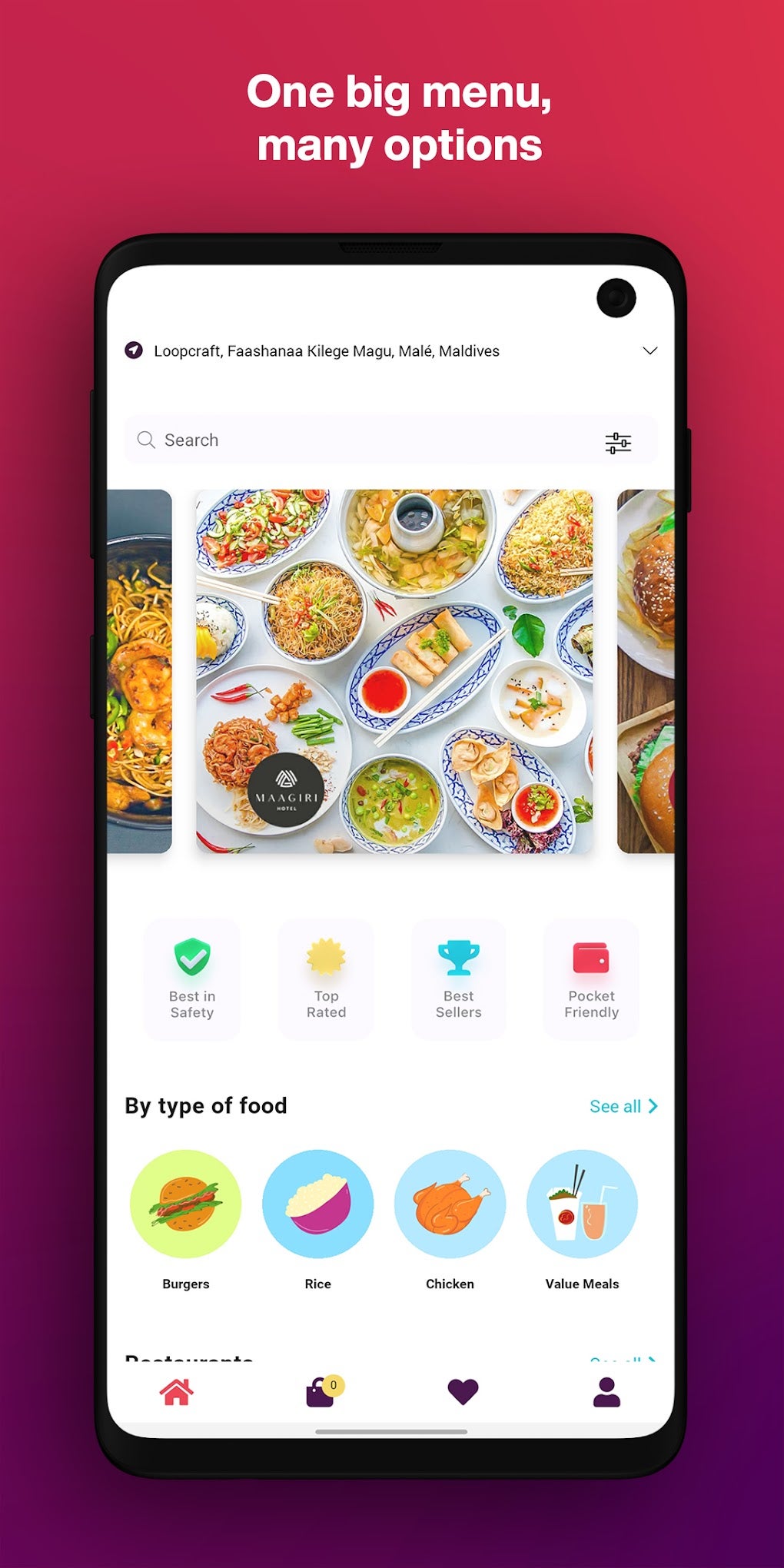 Foodies: Food delivery in Mald для Android — Скачать