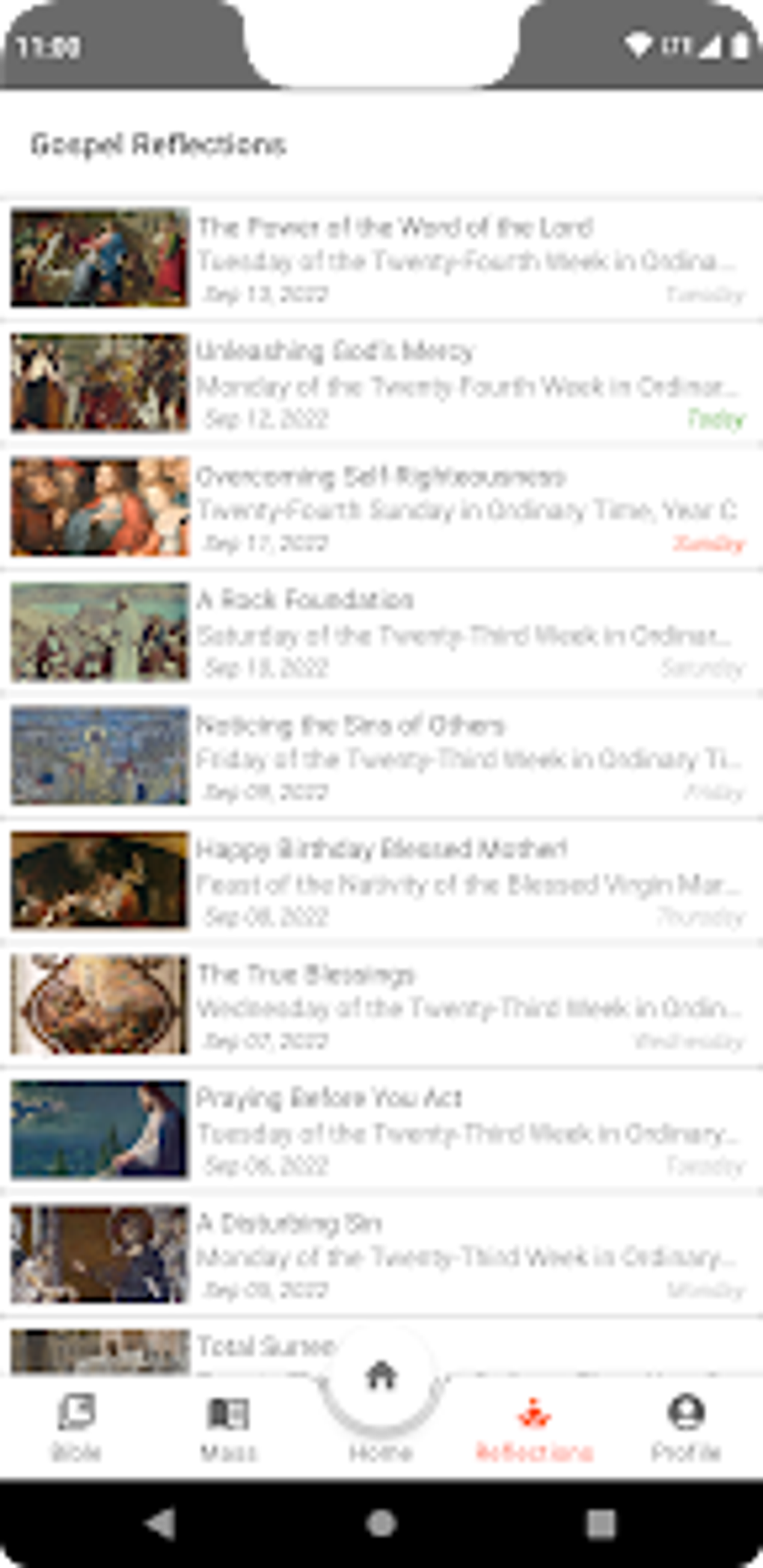 Catholic Mass Readings Bible For Android - Download