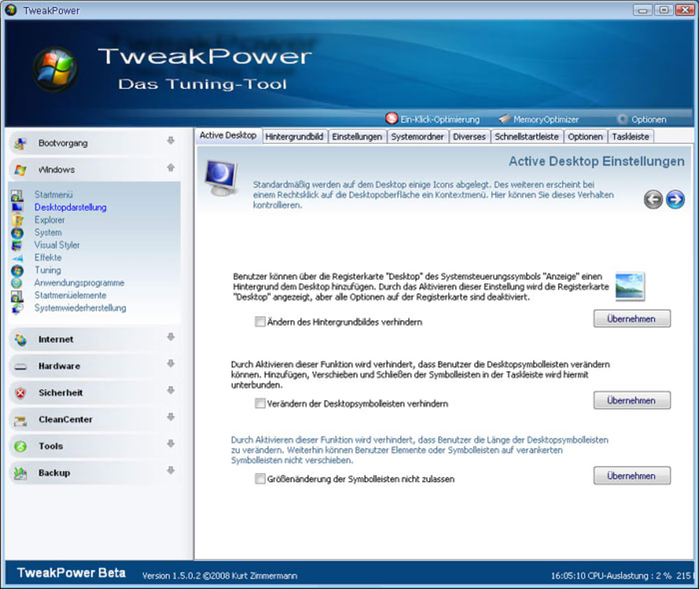download the last version for mac TweakPower 2.040