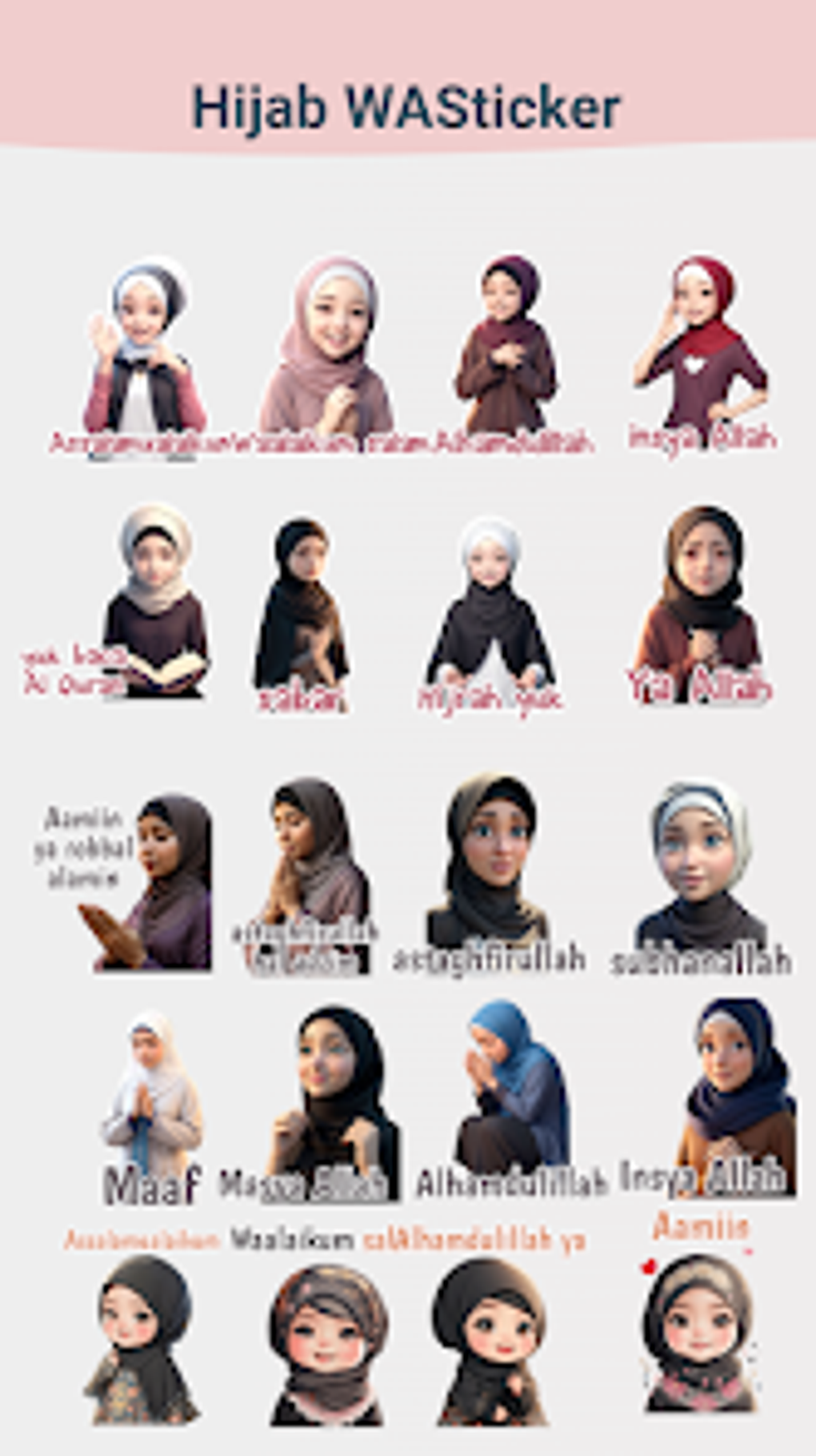 Hijab Sticker - WASticker for Android - Download