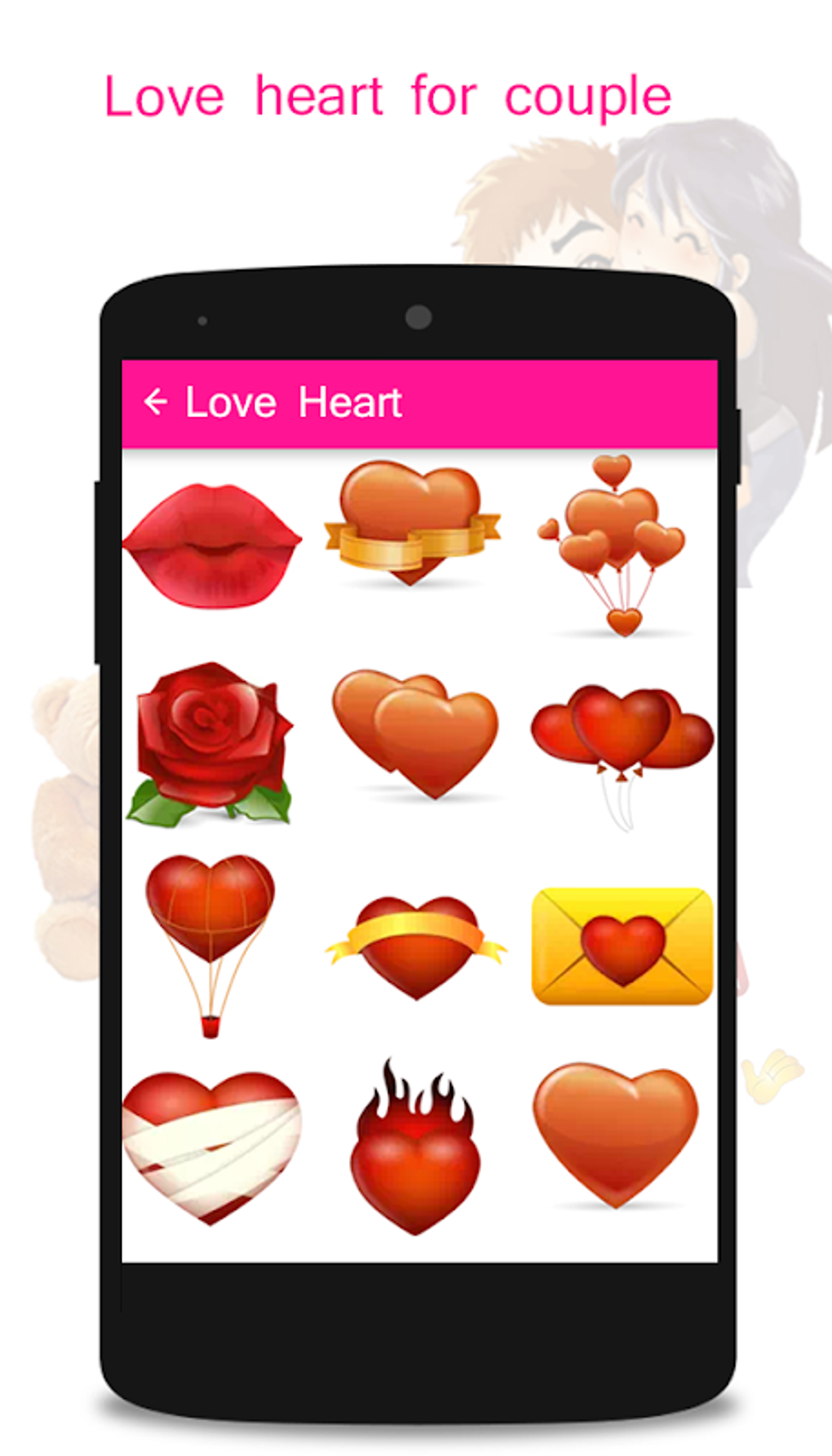 Kiss Me Love Stickers & emoji для Android — Скачать