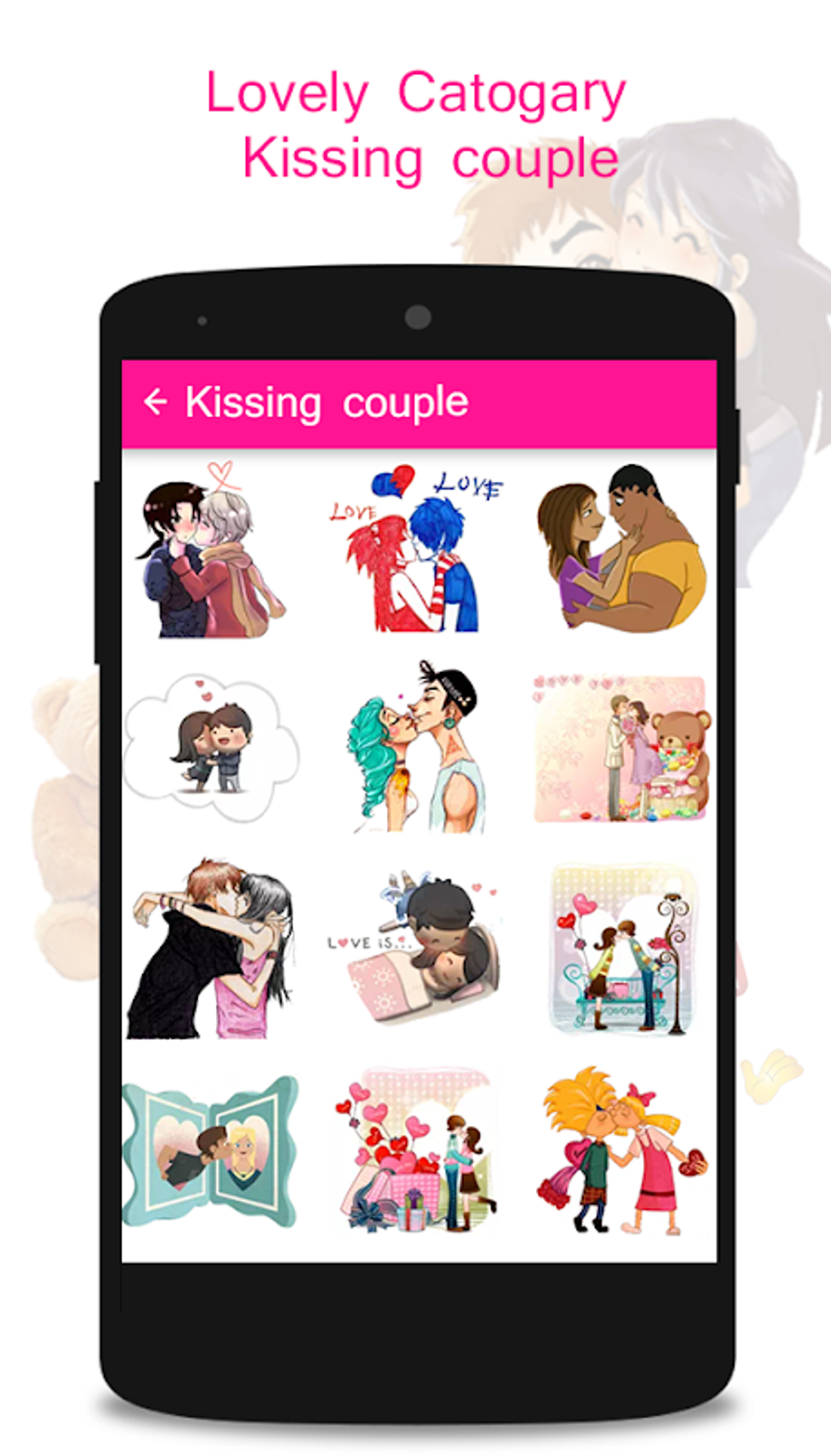 Kiss Me Love Stickers & emoji для Android — Скачать