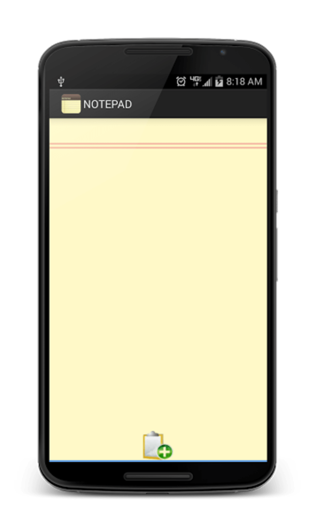simple notepad in android