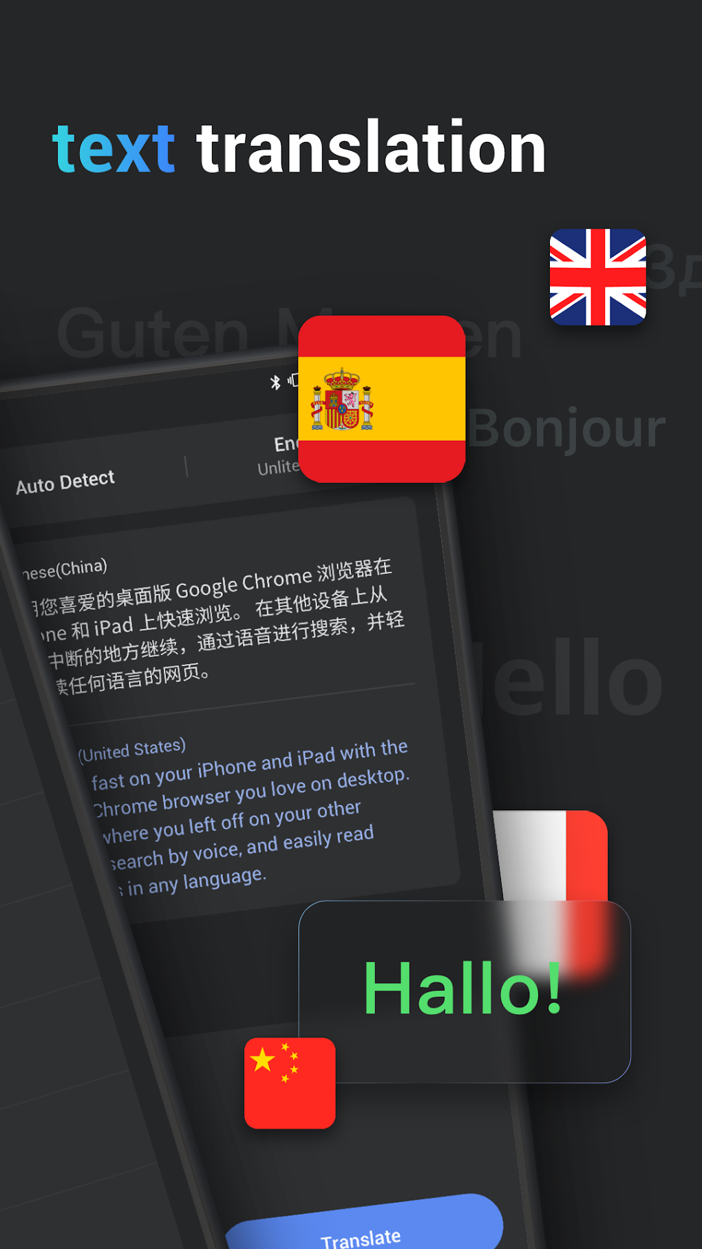 Fast translate. Ai Translate.