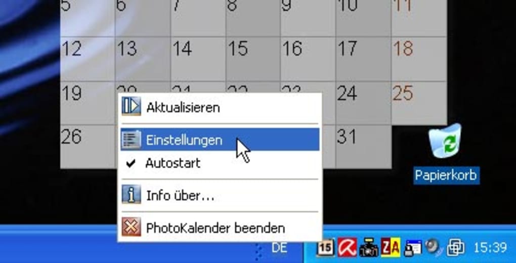 Aquasoft Desktopkalender Download