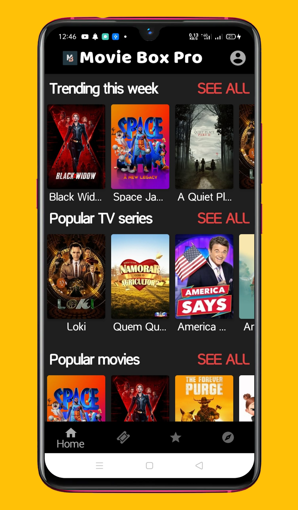 Movie Box ProWatch MoviesTV لنظام Android تنزيل