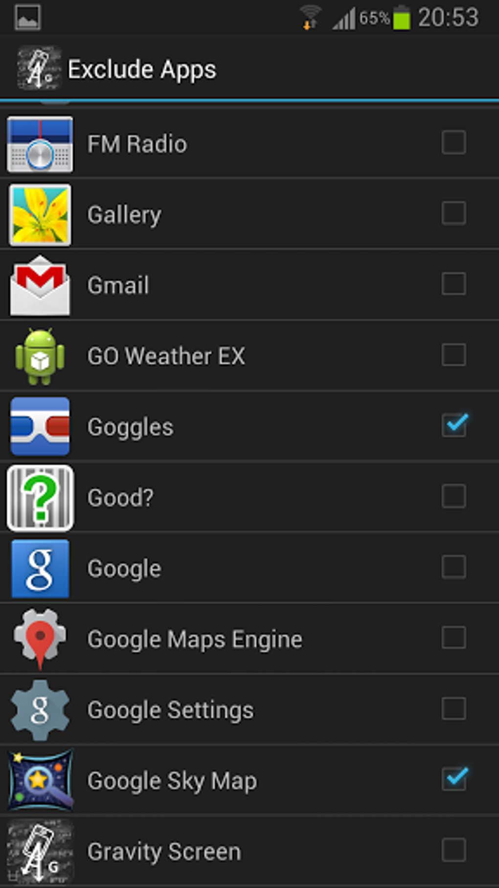 Gravity screen onoff para android descargar