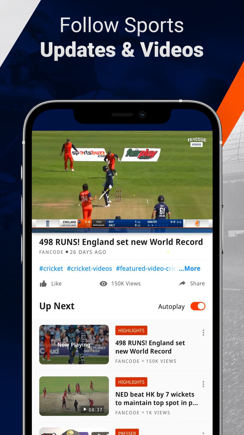 FanCode LIVE Cricket Scores for iPhone