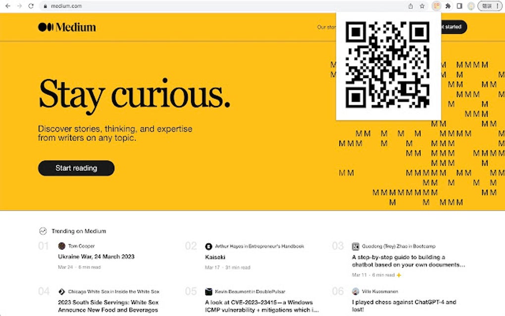 QR Code Generator for Google Chrome - Extension Download
