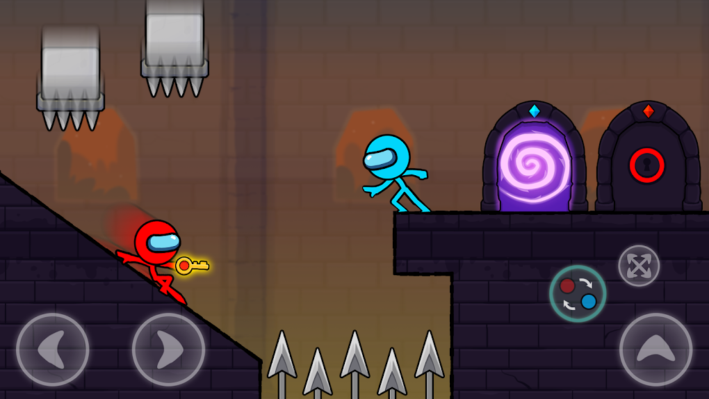 Red Stickman and Blue Stickman - Jogue Red Stickman and Blue Stickman Jogo  Online