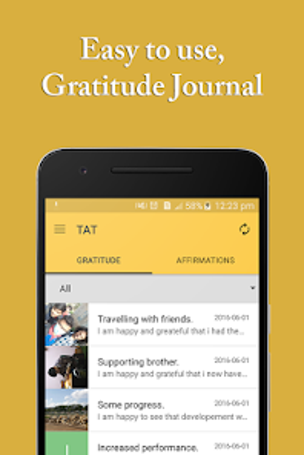 Gratitude Journal W Affirmati For Android - Download