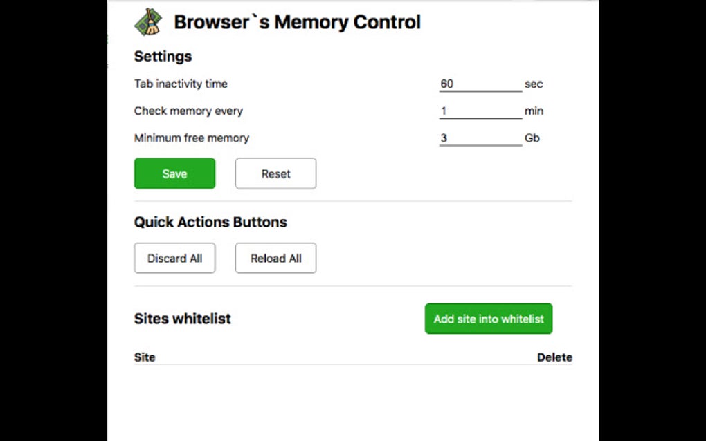 Browser memory