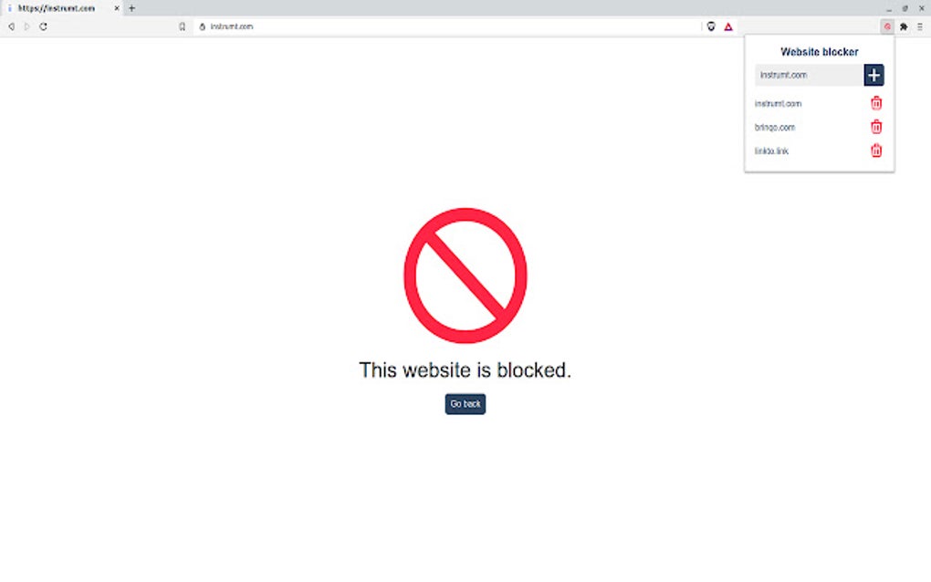 Website Blocker pour Google Chrome - Extension Télécharger